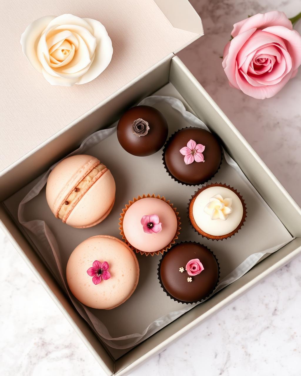 Curated dessert box selection